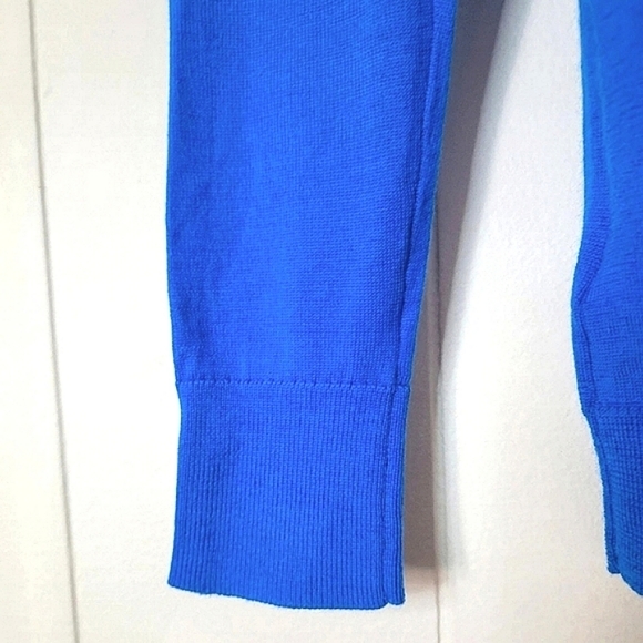 Banana Republic NWT XS Royal Blue Washable Merino Wool Turtleneck Sweater - Picture 5 of 8